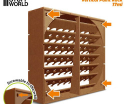 Modular Paint Rack – modulární organizér na 17ml lahvičky GSW (vertikální)