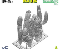 3D-gedrucktes Set Saguaro-Kaktus XL - 3D-gedruckter Kaktus Saguaro XL (5 Stück)