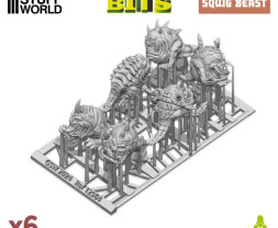 3D-gedrucktes Set Squig Beasts - 3D-Gedruckte Squig Beasts (6 Stck.)