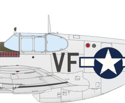 1:48 North American P-51B Mustang Birdcage Canopy (ProfiPACK edition)