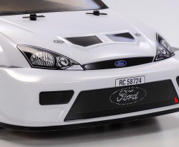 1:10 Ford Focus RS Custom TT-02 Chassis White Painted Body (stavebnice)