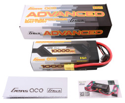 Gens Ace Advanced G-Tech LiPo - 4S 10.000mAh 15,2V 4S2P HV (100C) HardCase EC5 Plug