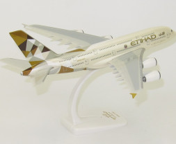 1:250 Airbus A380-861, Etihad Airways, Mitte der 2010er Jahre Facetten der Abu Dhabi-Farben (Snap-Fit)