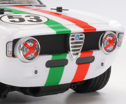 1:10 Alfa Romeo Giulia Sprint GTA MB-01 weiß lackiertes Chassis (Bausatz)