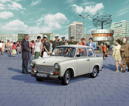 1:24 Trabant 601, 60. Jubiläum (Geschenkset)