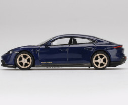 1:64 Porsche Taycan Turbo S Gentian Blue Metallic