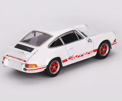 1:64 Porsche 911 Carrera RS 2.7, Grand Prix White with Red Livery