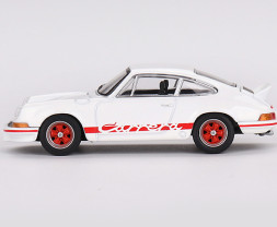 1:64 Porsche 911 Carrera RS 2.7, Grand Prix White with Red Livery