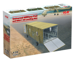 1:35 Universal Military Pod with M8A1 US Landing Mat