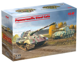 1:35 Panzerwaffe Steel Cats (Panther Ausf.D & King Tiger Ausf.B)