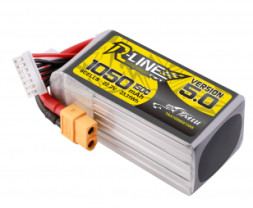 GENS ACE LIPO TATTU R-Line FPV Serie - 6S 1050mAh 22.2V 6S1P (150C) with XT60 Plug Version 5.0