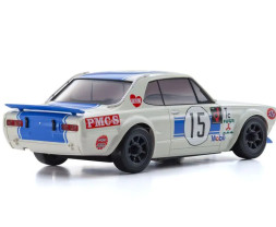 Mini-Z AWD Nissan Skyline 2000GT-R KPGC10 Racing 72 No.15 Blue mit KT-531P Sender