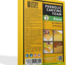 Phenolic Carving Foam – Phenolschaum 4 mm, A5-Format (2 Stück)