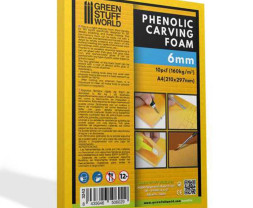 Phenolic Carving Foam – fenolická pěna 6mm, formát A4 (1 ks)