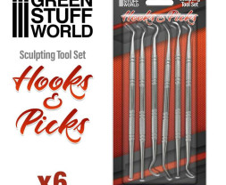 Hook and Pick Tool Set – gebogene Picks (6 Stück)