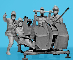 1:35 2cm FlaK 38 German AA Gun w/ Crew