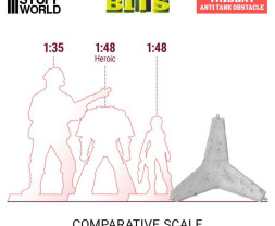 Resin Trident Anti Tank Obstacle – resinové protitankové zátarasy Trident (3 ks)