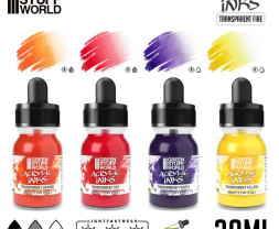 Acrylic Inks Set – Transparent Fire (4× 30 ml)