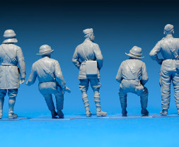 1:35 Italian Tank Crew, Resin Heads